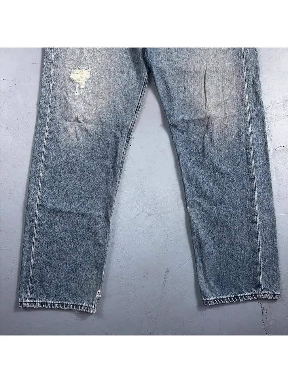 Levis 501 Vintage 90s XX Straight Leg Mexico Jeans 36x29 Light Wash Act 35x28